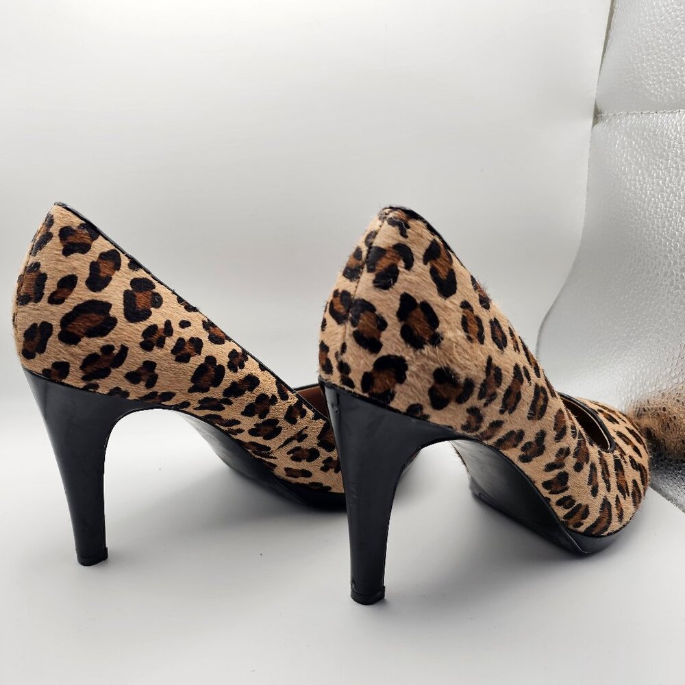 Franco Sarto Leopard Print Pointed-Toe Heels – Si… - image 5
